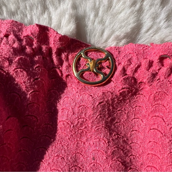 VIX Scales Ripple Bikini Triangle Top and Side Tie Full Bottoms M top / S bottom - Picture 8 of 10